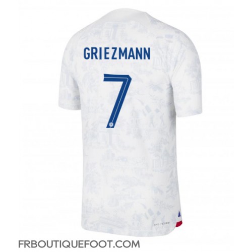 Maillot de foot France Antoine Griezmann #7 Extérieur vêtements Monde 2022 Manches Courtes